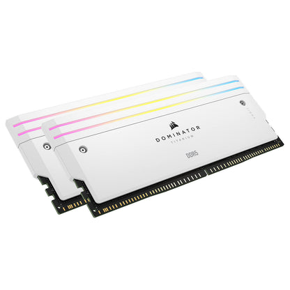 Corsair Dominator Titanium DDR5 6000 MHz 32 Go 2 x 16 Go CL30 XMP Blanc